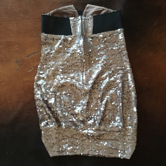 Shakuhachi Sequined Tux Mini Dress US Sz 4 - Picture 5 of 7